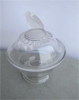 Beautiful Compote With Eagle  91/2"T
