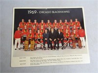 Autographed Photo 1969 Chicago Black Hawks