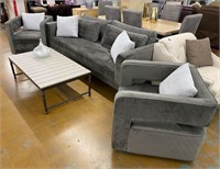 3pc Grey Sofa Set
