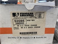 (25) 7 IN. EZ Quick Change Resin Fibre Pads