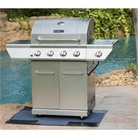 4-Burner Propane Gas Grill in Stainless Steel