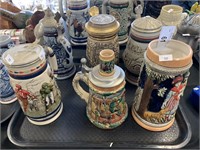 Lot of 6: Steins.