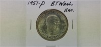 1951 BU BTWashington Commemorative Half Dollar