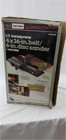 4 x 36in belt/ 6in disc sander