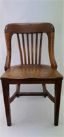Antique Oak Wood Chair (some damage)