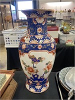 Vintage 16.5” Asian vase.