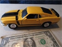 70' Boss 302 Mustang Yellow Diecast Car Toy