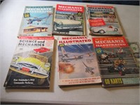 Lot (6) 60's Mechanix Illustrated Magazines