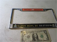 Broncos SuperBowl50 Metal LicensePlate Holder