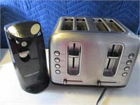 4slice Toaster & Elec Can Opener Ktch Appliances