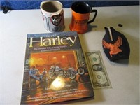 Lot (4) HARLEY Mug~Labels~BeerCooz~Ref Book