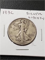 1936 Walking Liberty Half Dollar 90% Silver