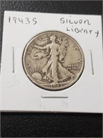 1943s Walking Liberty Half Dollar 90% Silver