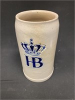 LG165 Vintage German HB Hofbrauhaus Beer Stein