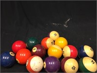 (15) Vintage Pool Balls