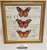 Butterflies Framed Typography Butterfly Print