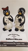 Vintage 1950's Willie & Millie Penguin Plastic