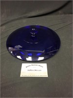 Blue Glass Pot Lid
