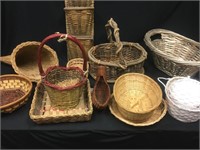 (10) Variety of Wicker Baskets
