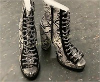 Wild Diva Snakeskin Boots Size 8