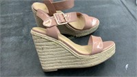 Patent Pink Wedges Size 10