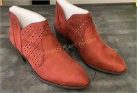 Red Booties Size 8