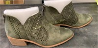 Green Booties Size 5.5