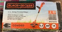 Black & Decker 14” String Trimmer Corded Electric
