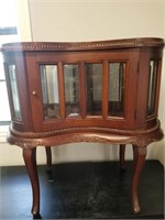 Vtg Style Kidney Shaped Curio Table
