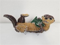 Beaded Otter Figurine