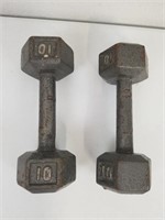 Cast Iron 10 Pound Weights