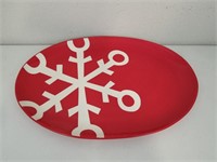 Holiday "Be Merry" Large Oval Ceramic Dish