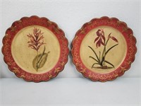 Set of Hand Painted Decorative Ceramic Plates