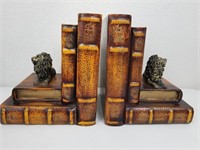 Mid Century 1900s Nautical Bookends with Lions