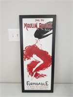 Bal Du Moulin Rouge Paris Framed Print 13"×30"