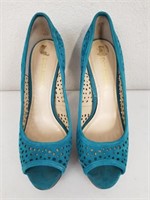 Enzo Anciolini Teal Blue Women 7,5 Heels