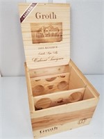 Groth Wine Crate -Cabernet Wooden Wine Box