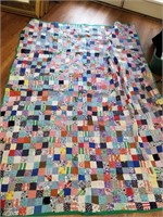 Vtg Patched Quilt Appears to be Full Size
