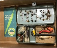 Fly Rod Fishing lures, box & manual