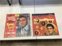 Elvis Golden Records and Girls Girls Girls Albums