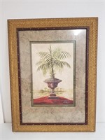 "Palm Fresco" Gold Framed Print 19" x 27"
