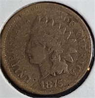 1875  Indian Cent