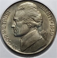 1939-D Jefferson Nickel