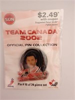 Ed Belfour Team Canada 2002 Pin Toronto Sun