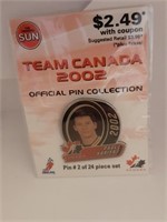 Paul Kariya Team Canada 2002 Pin Toronto Sun