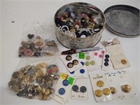 Large lot of assorted vintage buttons