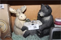 MOOSE AND BEAR DECORATION