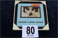 10x10 Framed, Glass, Dog Themed Wall Art
