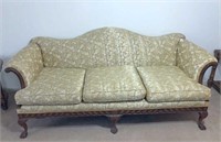 Victorian claw foot couch 71x23