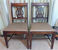 2-harp-back chairs